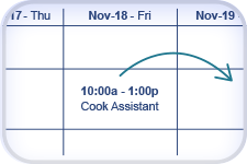 Drag and Drop Shifts